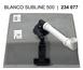BLANCO SUBLINE 500-F, SILGRANIT, softweiß, ohne Ablauffernbedienung, keine Beckenlage, 600 mm Untermaß